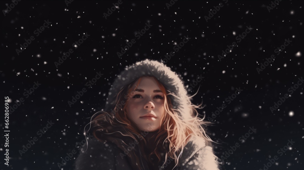 girl in snow girl in snow