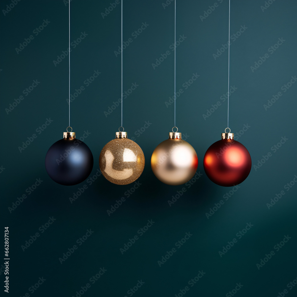 Showcased Set of Christmas Tree Balls with Metallic and Matte Finishes, Elegantly Designed Under Studio Lighting Showcased Set of Christmas Tree Balls with Metallic and Matte Finishes, Elegantly Designed Under Studio Lighting