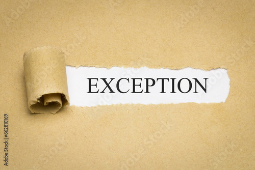 Exception photo