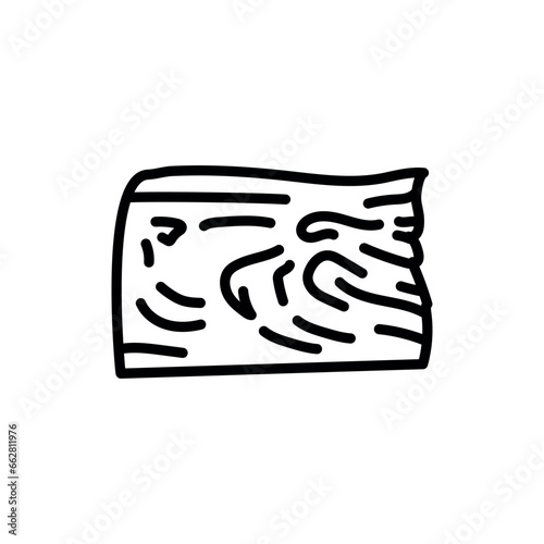 Suluguni cheese sign сolor line icon. Pictogram for web page.