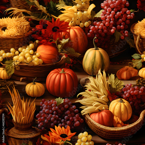 Harvest Hues: Transform your space with our exquisite Thanksgiving wallpapers, showcasing lifelike renderings and the artistry of vanitas. Immerse yourself in the essence of the season.