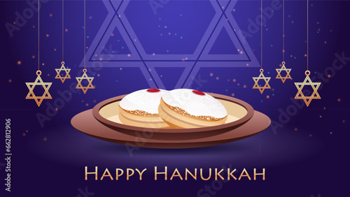 happy hanukkah judaism religious holidays hebrew celebration greeting card star of david symbol