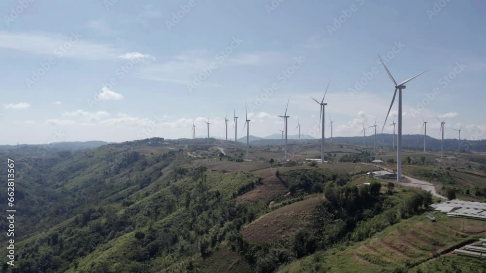 Wind power,aerial view of clean and renewable wind power farm motion konverting kinetic energy modern electric industry environmental protection innovation ecosystem electricity generator wind turbine Wind power,aerial view of clean and renewable wind power farm motion konverting kinetic energy modern electric industry environmental protection innovation ecosystem electricity generator wind turbine