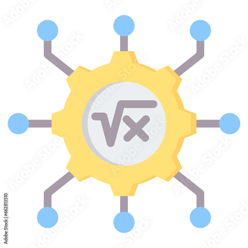 Applied Mathematics Flat Icon