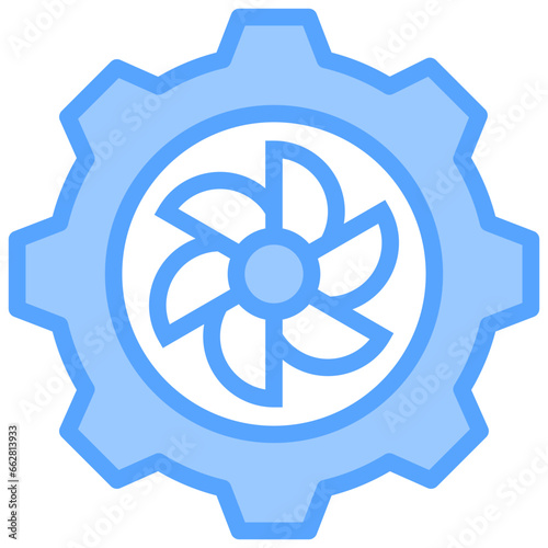 Turbines Blue Icon