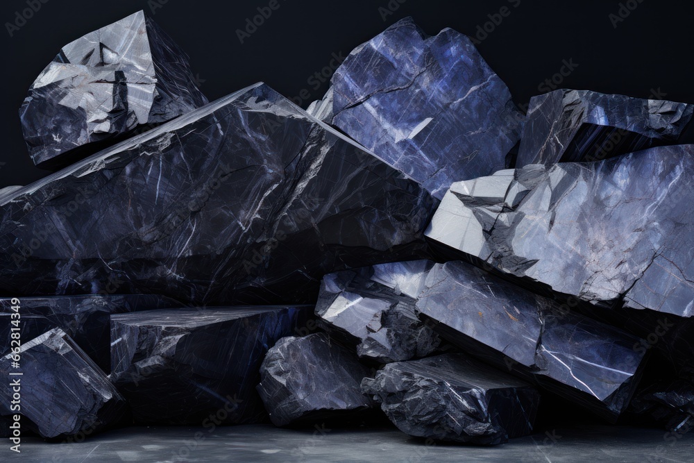 abstract background with black marble stones, ai tools generated image abstract background with black marble stones, ai tools generated image