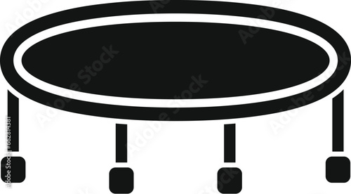 Evacuation trampoline icon simple vector. Slide danger. Stair case