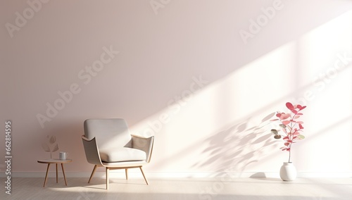 Sunlight falling into a beautifully decorated room. © RPL-Studio
