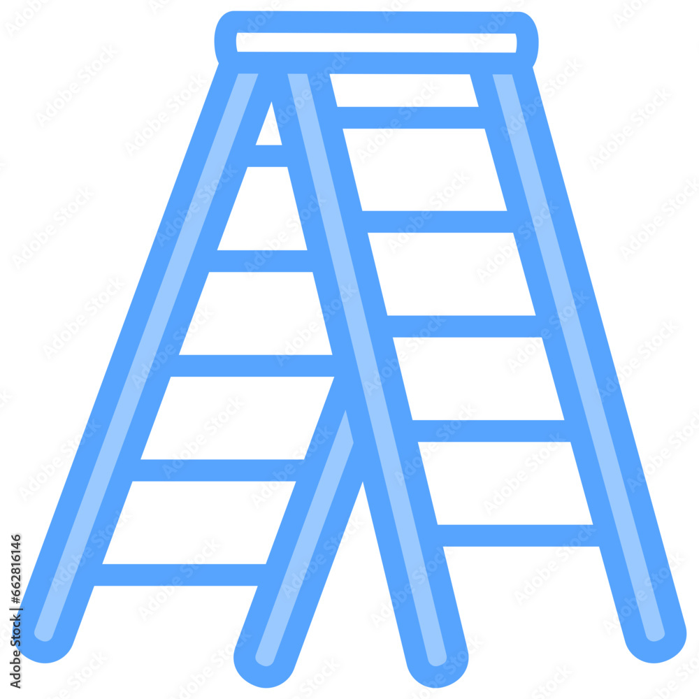 Stepladder Blue Icon Stepladder Blue Icon