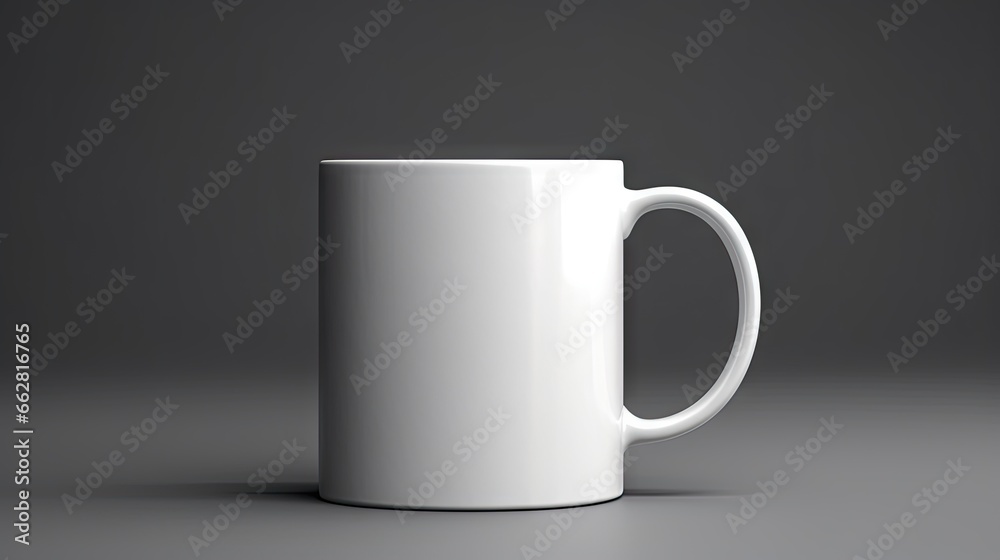 White ceramic coffee mug. Isolated on a white. White ceramic coffee mug. Isolated on a white.