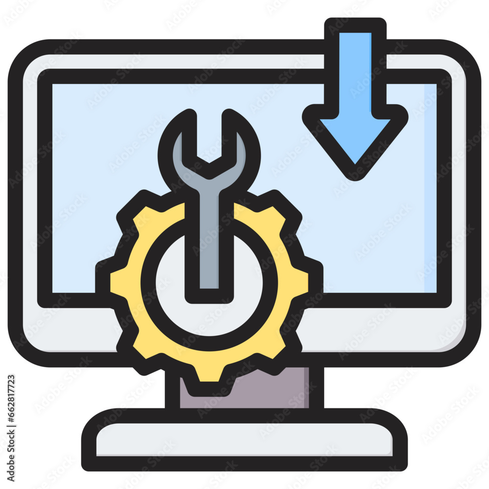 Installed Outline Color Icon Installed Outline Color Icon
