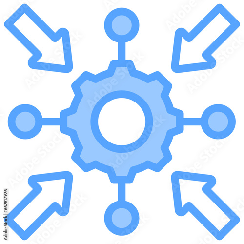Specific Functionality Blue Icon