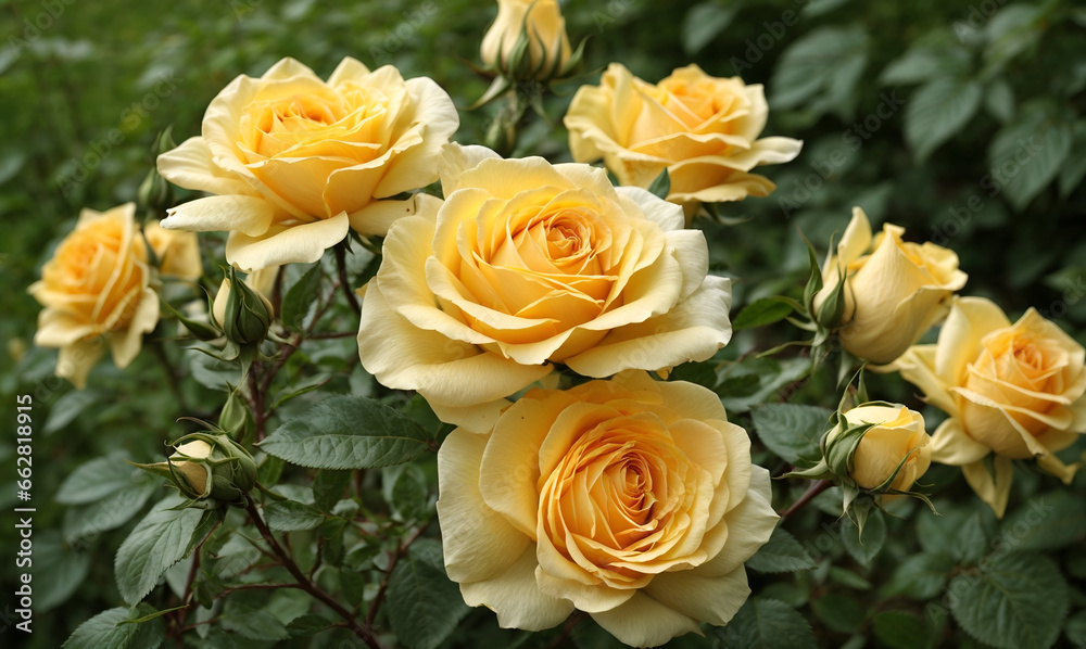 yellow roses in the garden yellow roses in the garden