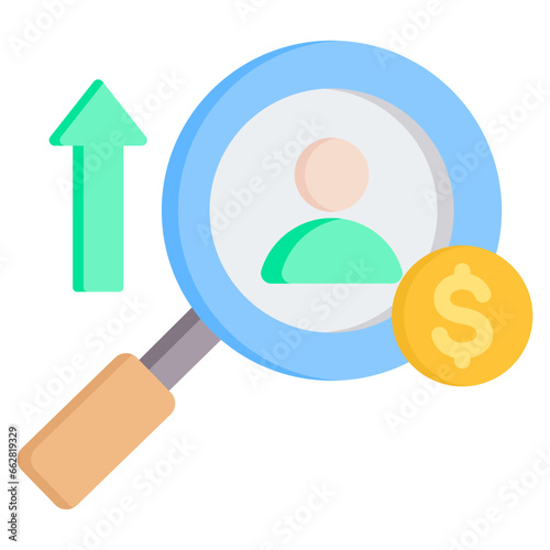 Wage Survey Flat Icon