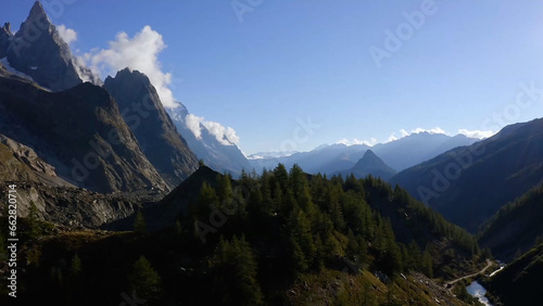 view of the picturesque mountain slope in the spring mountains © mr.Leon