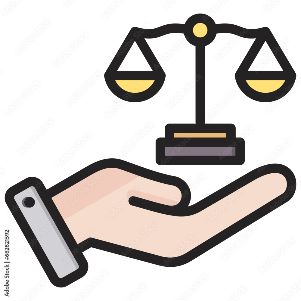 Legal Services Outline Color Icon Legal Services Outline Color Icon