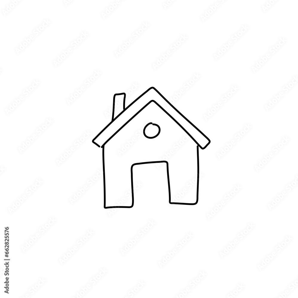Doodle home cartoon style. vector illustration. Doodle home cartoon style. vector illustration.