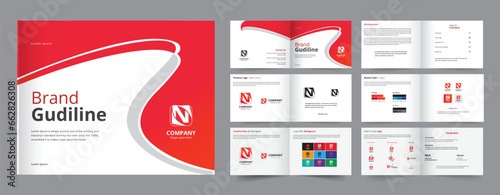 Brand Guidline Design, brand and logo guidelines template