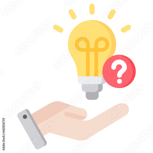 Help Seeking Flat Icon