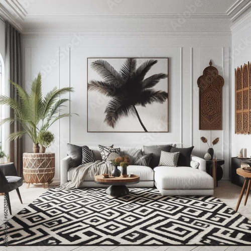 luxury apartment suite lounge, open window