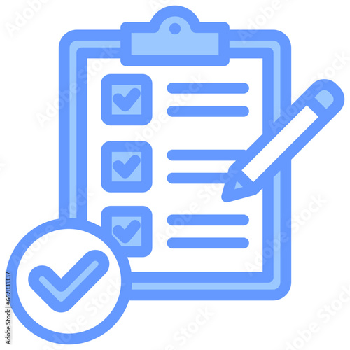 Checklist Blue Icon