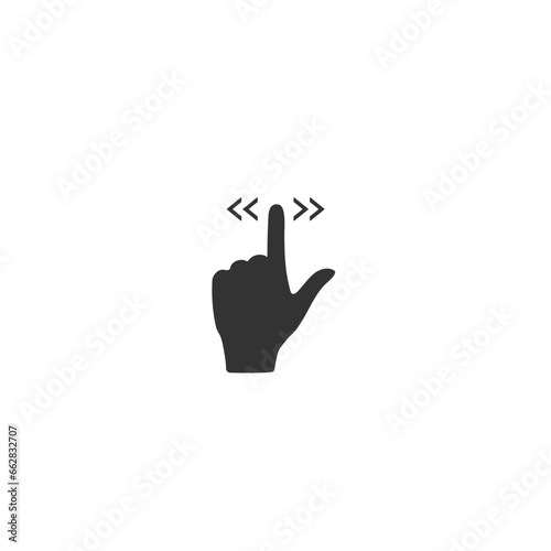 Gesture touch slide vector icon