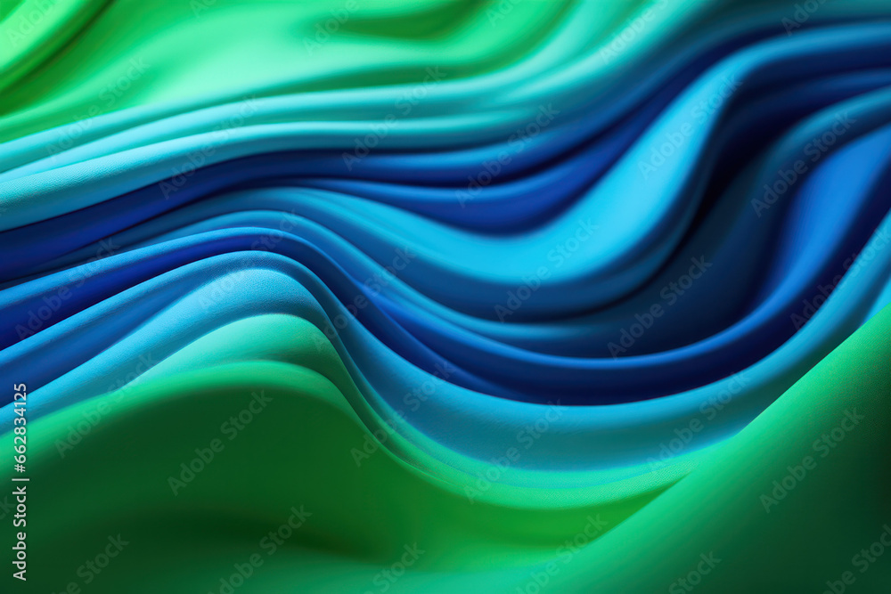 Vibrant Dimensions, Abstract 3D Rendering in Green and Blue, a Mesmerizing Interplay of Colors and Depth Vibrant Dimensions, Abstract 3D Rendering in Green and Blue, a Mesmerizing Interplay of Colors and Depth