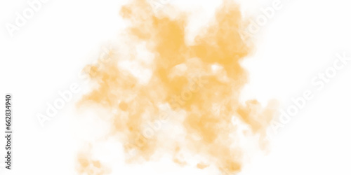  Cloud of silky ink under water isolated on white background. Colorful ink in water, ink drop. Gold paint glistening in water. Explosion of ink underwater. gold dust powder explosion.

