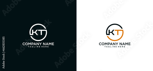 KT INITIAL LOGO DESIGN