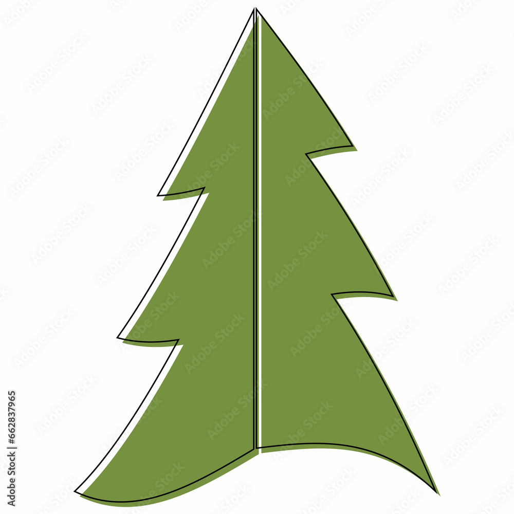 Green Christmas tree decoration and design. Green Christmas tree decoration and design.
