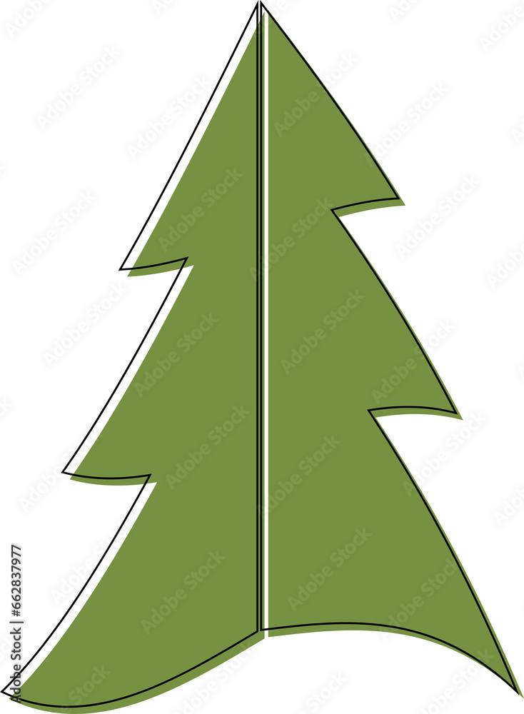 Green Christmas tree decoration and design. Green Christmas tree decoration and design.