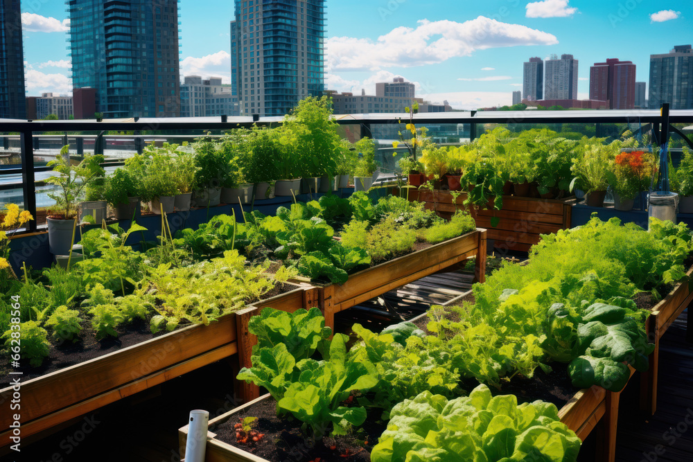 Fototapeta premium Sustainable Urban Garden