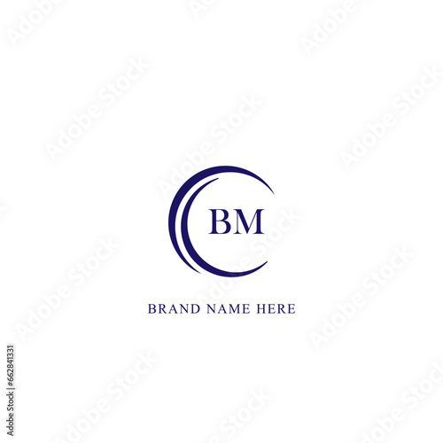 BM logo. B M design. White BM letter. BM, B M letter logo design. Initial letter BM linked circle uppercase monogram logo. B M letter logo vector design. 