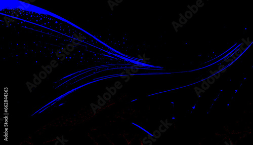 Tail wave abstract for design transparent background