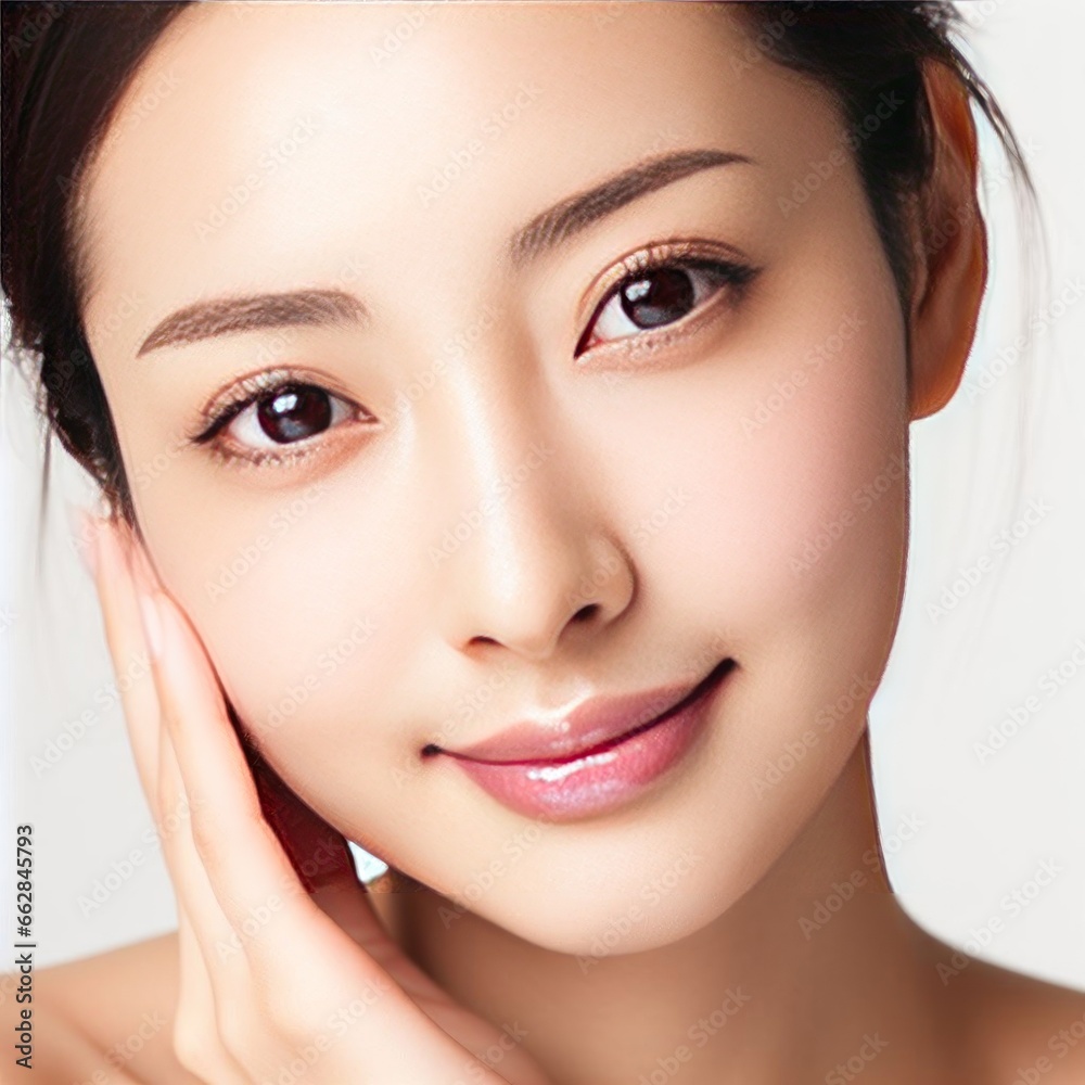 Close-up Asian woman. Close-up Asian woman.