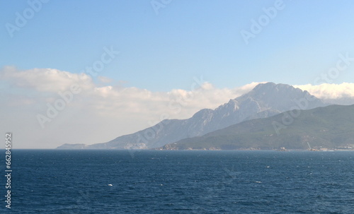 Strait of Gibraltar and Jebel Musa (Eng. Mount Moses)