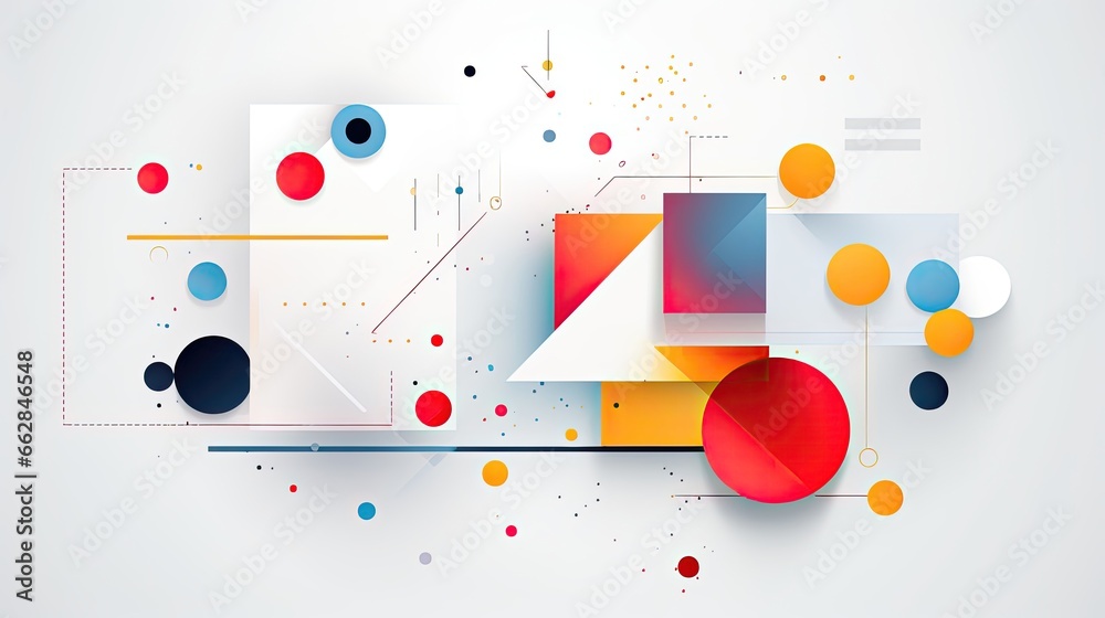 Abstract geometric modern design