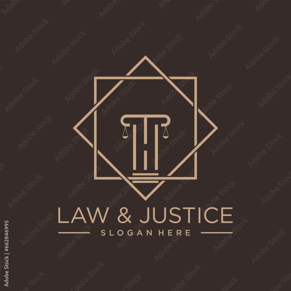 LAW & JUSTICE VECTOR LOGO DESIGN WITH MODERN LETTER CONCEPT LAW & JUSTICE VECTOR LOGO DESIGN WITH MODERN LETTER CONCEPT
