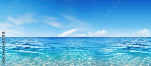 blue sky over tropical sea With copyspace for text
