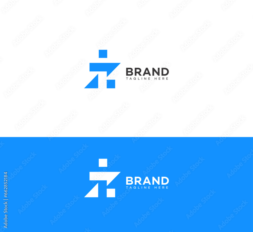 Fototapeta premium ZI, IZ letter logo