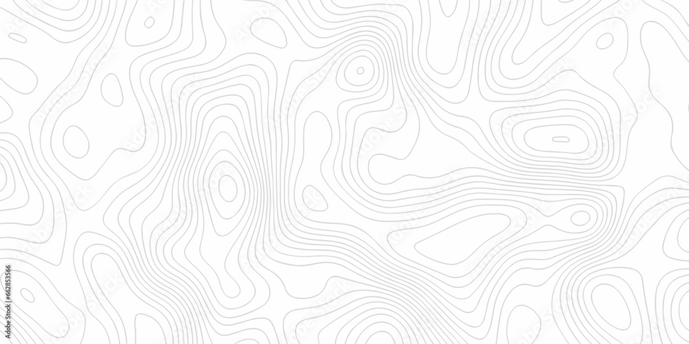 Abstract background with waves Topographic map. Geographic mountain relief. Abstract lines background. Contour maps. Vector illustration, Topo contour map white background, Topographic contour line.