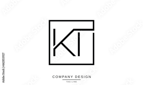 TK, KT, Abstract Letters Logo Monogram