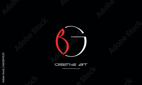 BG, GB, B, G abstract letters logo monogram photo