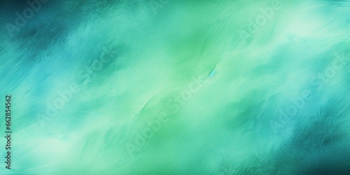 Lime green turquoise teal light blue abstract texture background. Color gradient, ombre. Colorful matte background. Grain, noise. Space for design. Toned canvas fabric. Web banner. Wide