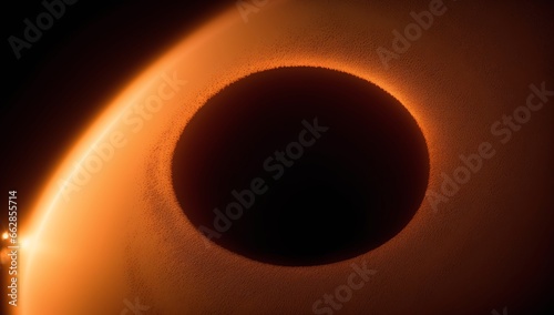 A Black Hole In The Center Of A Black Hole
