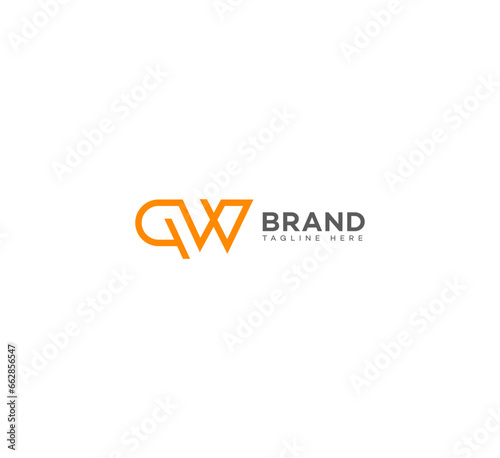QW, WQ letter logo