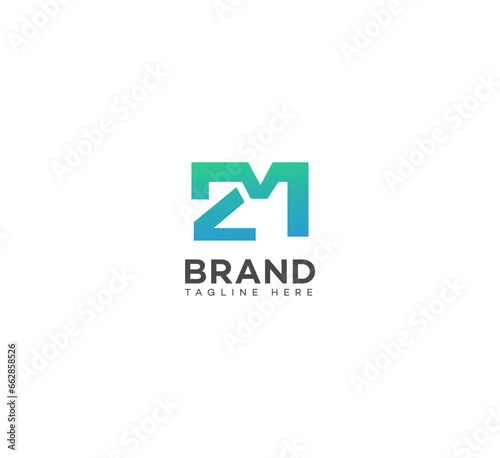 ZM, MZ letter logo