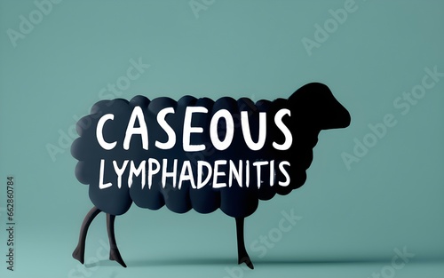 Caseous Lymphadenitis- Generative AI photo