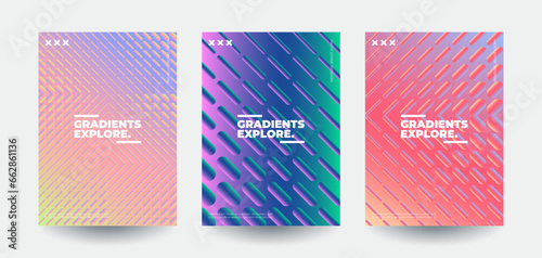 Colorful cover templates design. Creatvie geometric patterns. Eps10 vector.	
