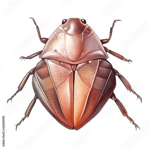Stinkbug, artistic illustration, isolated on white background photo